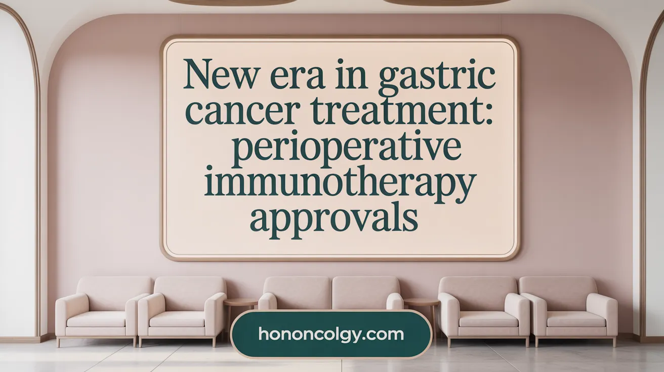 New Era in Gastric Cancer Treatment: Perioperative Immunotherapy Approvals