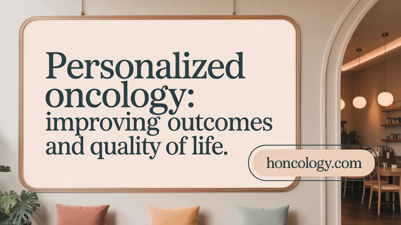 Personalized Oncology: Improving Outcomes and Quality of Life