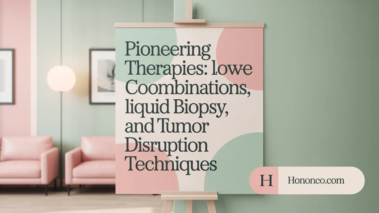 Pioneering Therapies: Low-Dose Combinations, Liquid Biopsy, and Tumor Disruption Techniques