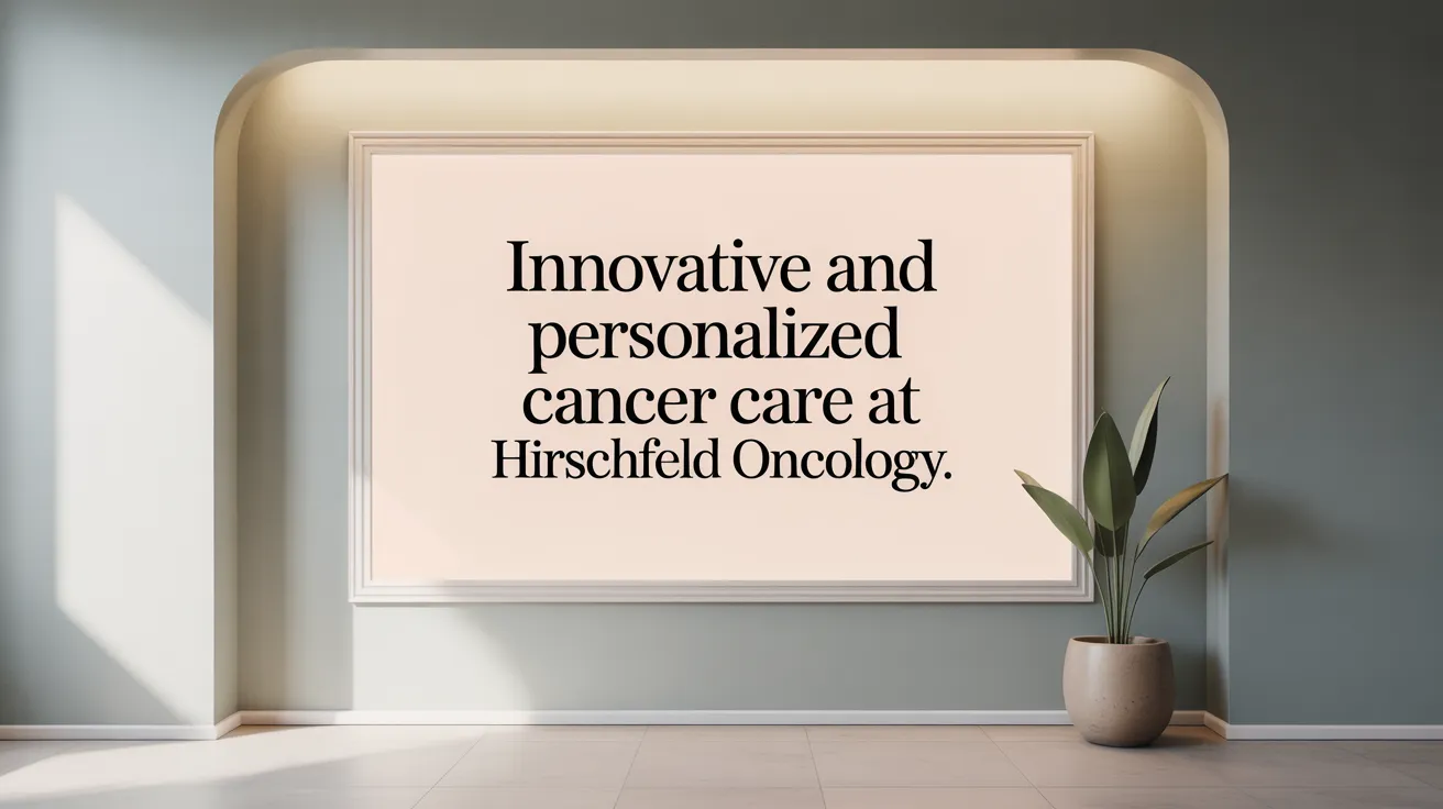 Innovative and Personalized Cancer Care at Hirschfeld Oncology