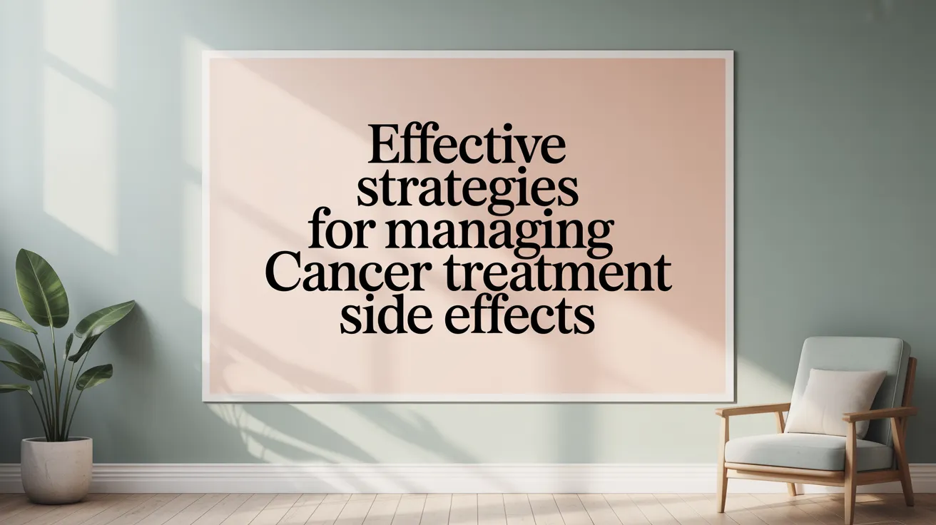 Effective Strategies for Managing Cancer Treatment Side Effects