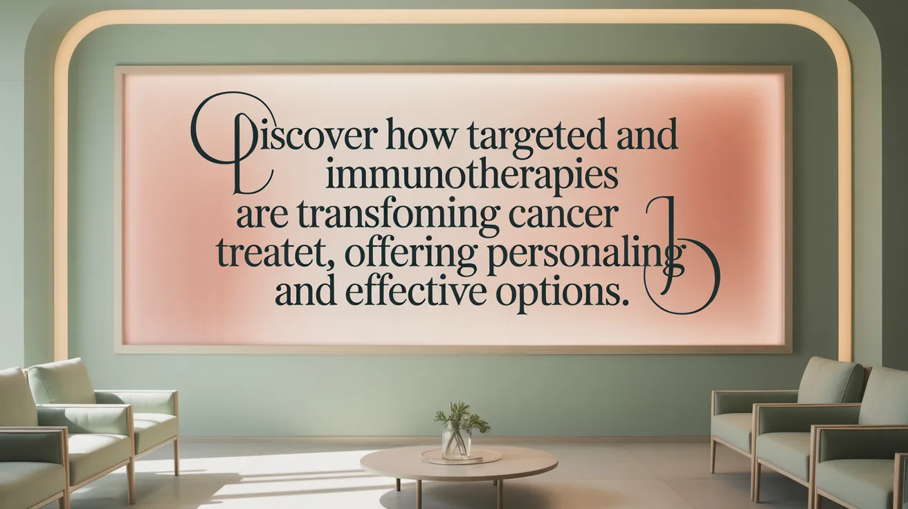 Discover how targeted and immunotherapies are transforming cancer treatment, offering personalized and effective options.