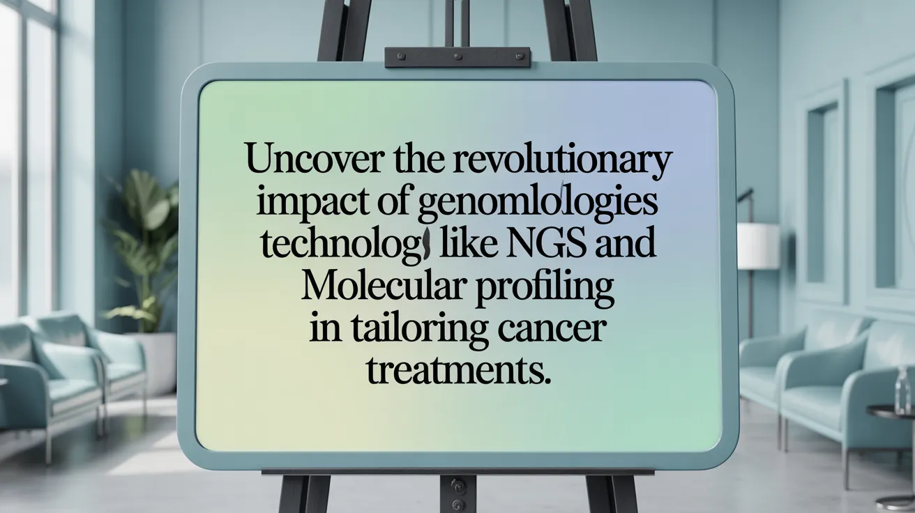 Uncover the revolutionary impact of genomic technologies like NGS and molecular profiling in tailoring cancer treatments.