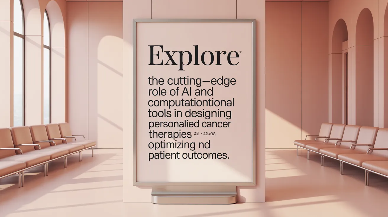 Explore the cutting-edge role of AI and computational tools in designing personalized cancer therapies and optimizing patient outcomes.