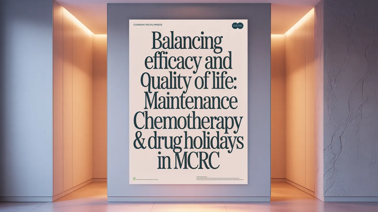 Balancing Efficacy and Quality of Life: Maintenance Chemotherapy &amp; Drug Holidays in mCRC
