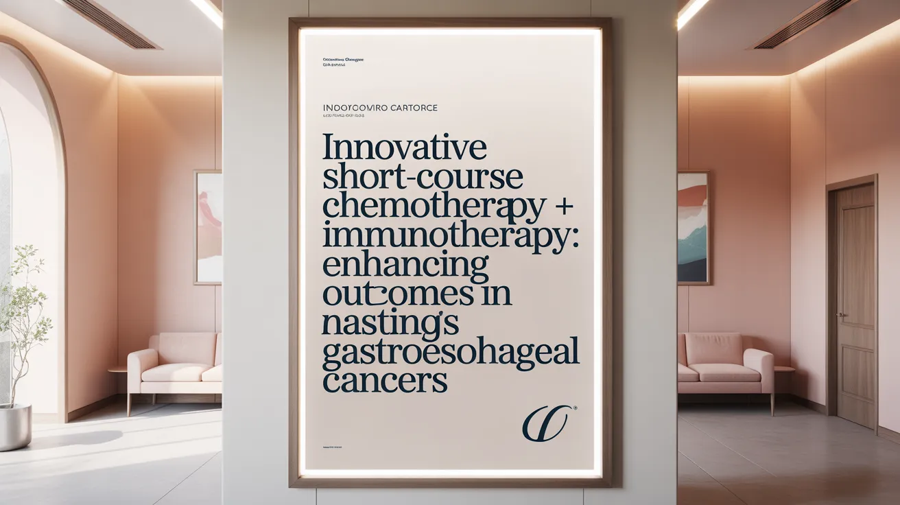 Innovative Short-Course Chemotherapy + Immunotherapy: Enhancing Outcomes in Gastroesophageal Cancers