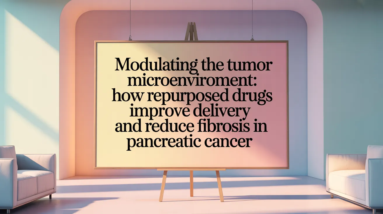Modulating the Tumor Microenvironment: How Repurposed Drugs Improve Delivery and Reduce Fibrosis in Pancreatic Cancer