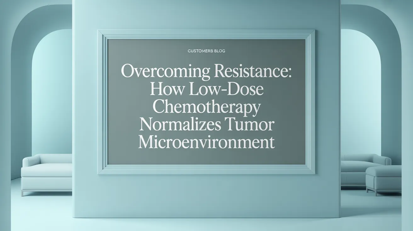 Overcoming Resistance: How Low-Dose Chemotherapy Normalizes Tumor Microenvironment