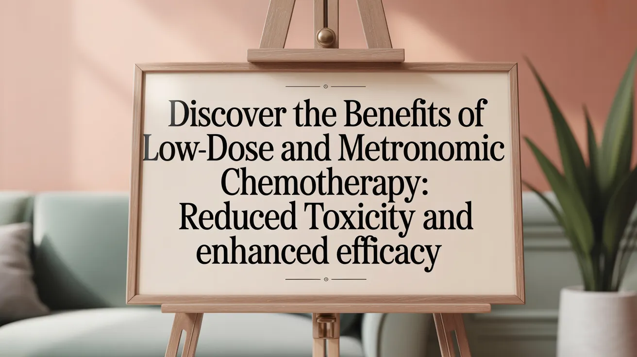 Discover the Benefits of Low-Dose and Metronomic Chemotherapy: Reduced Toxicity and Enhanced Efficacy