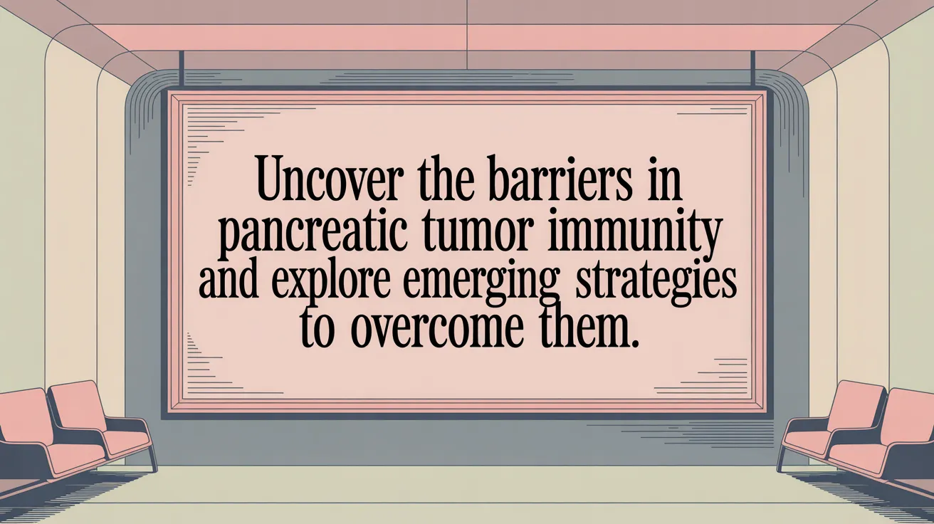 Uncover the barriers in pancreatic tumor immunity and explore emerging strategies to overcome them.