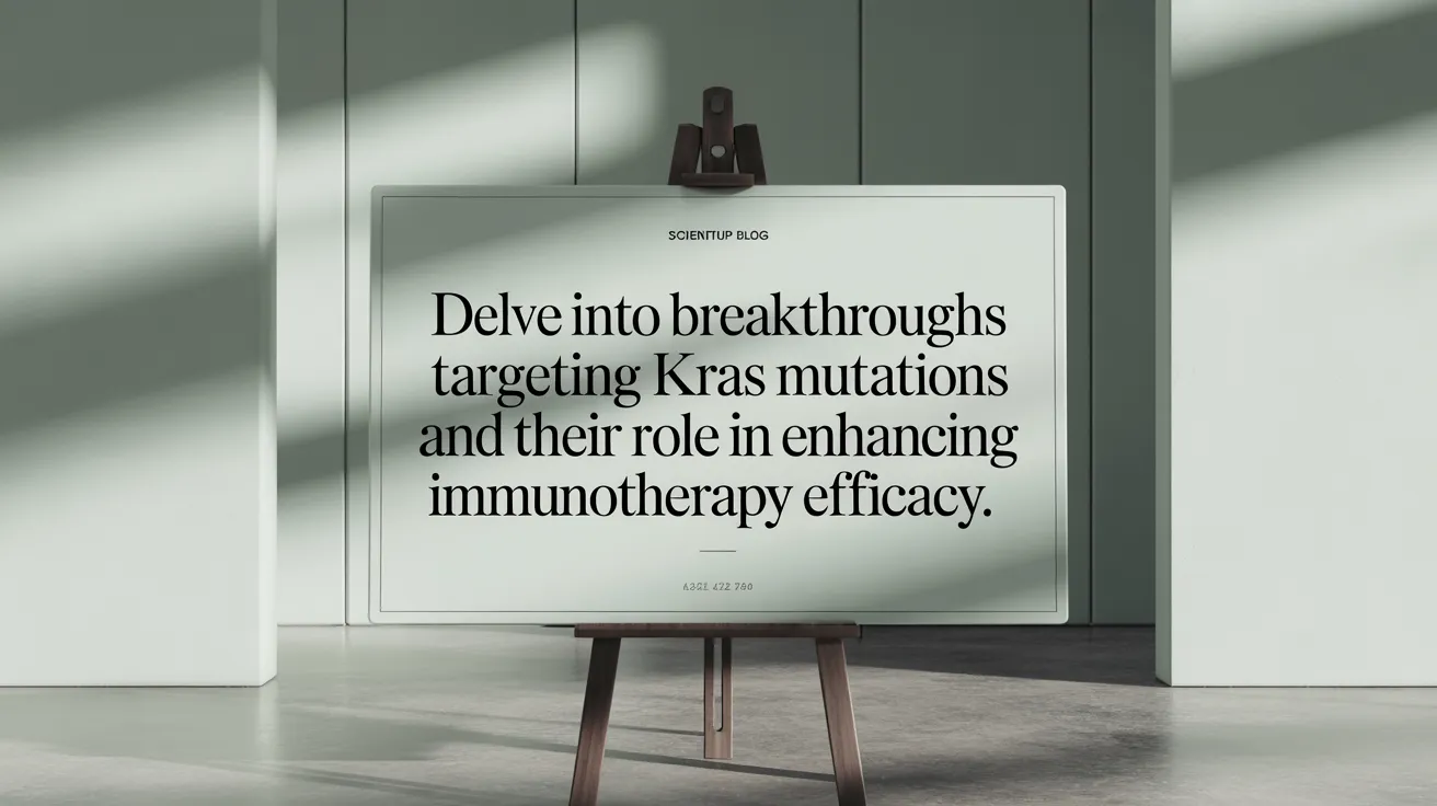 Delve into breakthroughs targeting KRAS mutations and their role in enhancing immunotherapy efficacy.