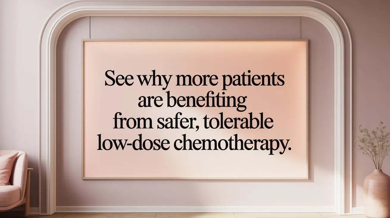 See why more patients are benefiting from safer, tolerable low-dose chemotherapy.