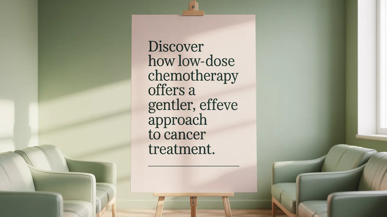 Discover how low-dose chemotherapy offers a gentler, effective approach to cancer treatment.