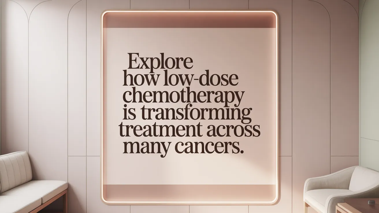 Explore how low-dose chemotherapy is transforming treatment across many cancers.