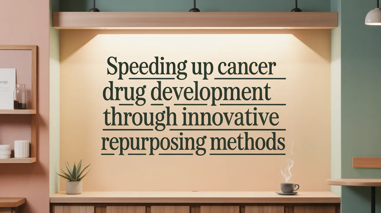 Speeding Up Cancer Drug Development Through Innovative Repurposing Methods