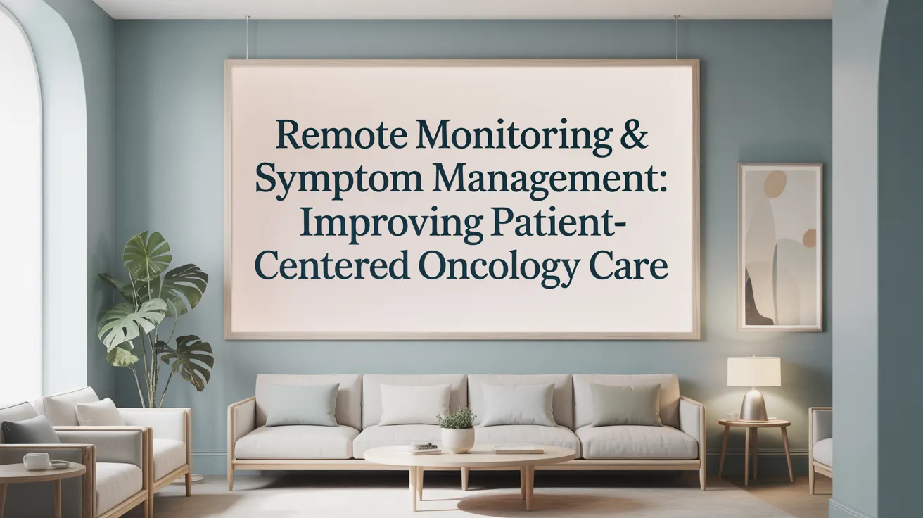 Remote Monitoring &amp; Symptom Management: Improving Patient-Centered Oncology Care