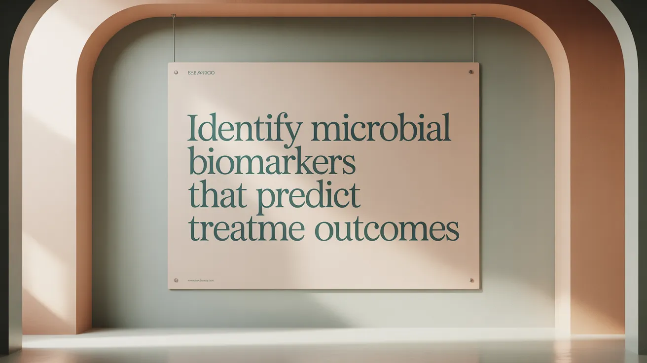 Identify Microbial Biomarkers That Predict Treatment Outcomes