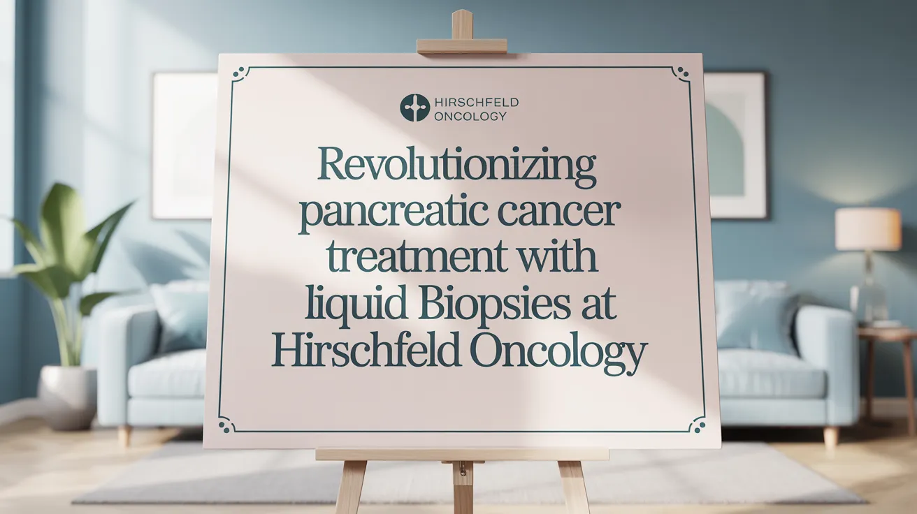 Revolutionizing Pancreatic Cancer Treatment with Liquid Biopsies at Hirschfeld Oncology