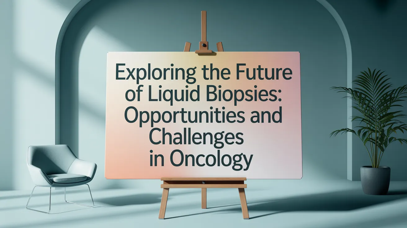Exploring the Future of Liquid Biopsies: Opportunities and Challenges in Oncology