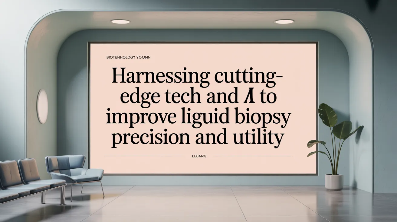 Harnessing Cutting-Edge Tech and AI to Improve Liquid Biopsy Precision and Utility