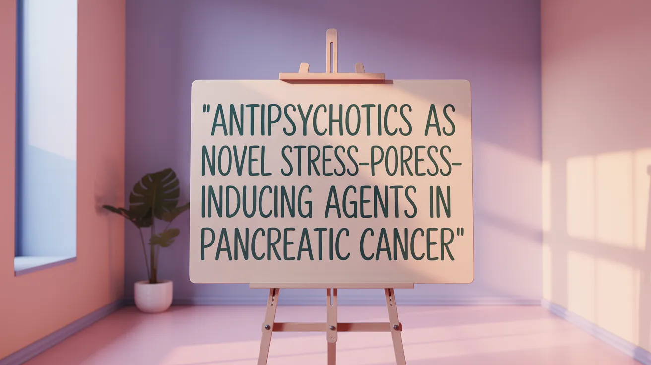 Antipsychotics as Novel Stress-Inducing Agents in Pancreatic Cancer