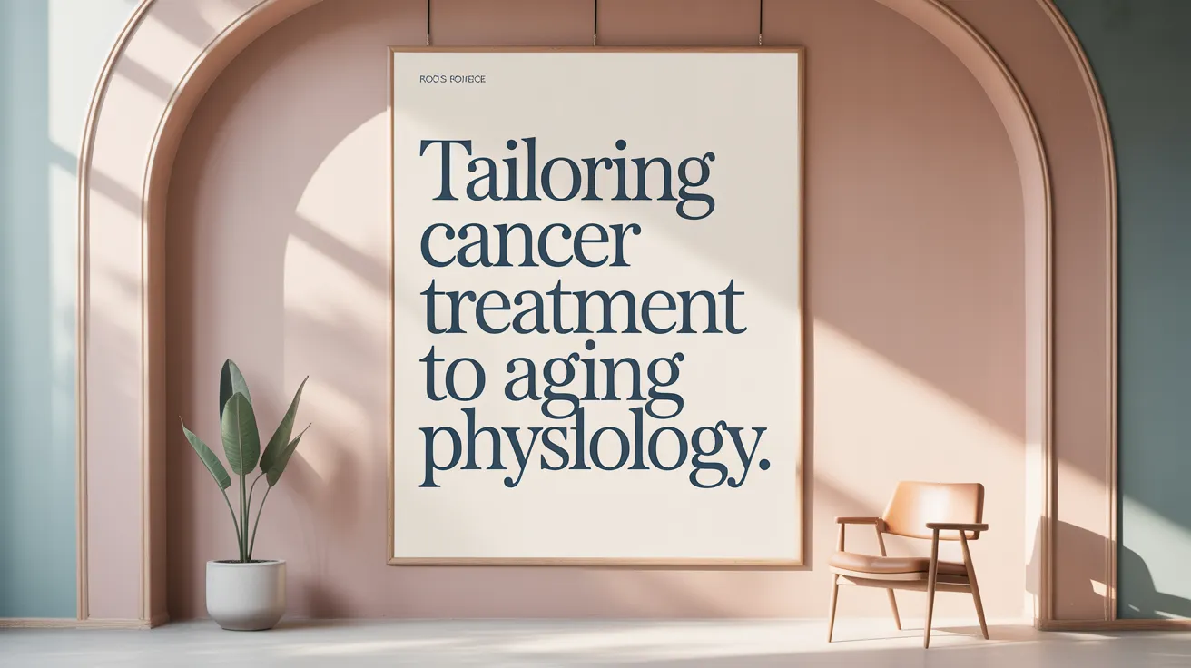 Tailoring Cancer Treatment to Aging Physiology