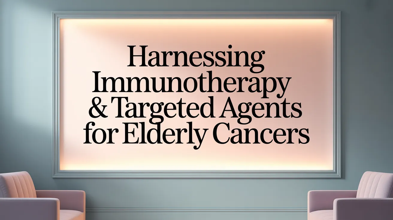 Harnessing Immunotherapy &amp; Targeted Agents for Elderly Cancers