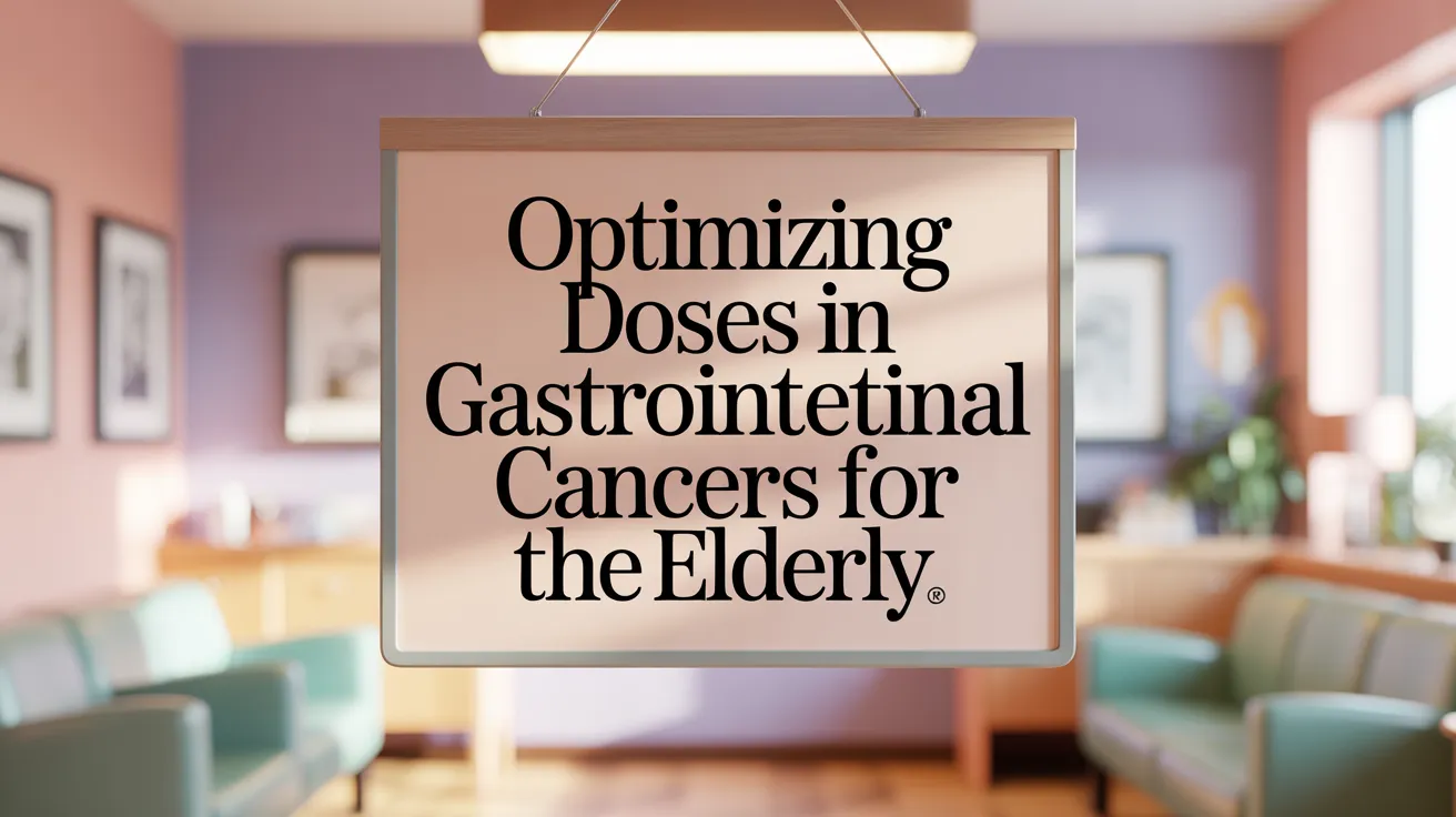 Optimizing Doses in Gastrointestinal Cancers for the Elderly