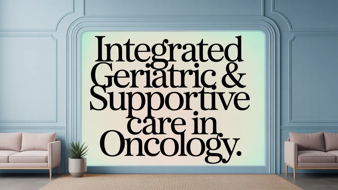 Integrated Geriatric &amp; Supportive Care in Oncology