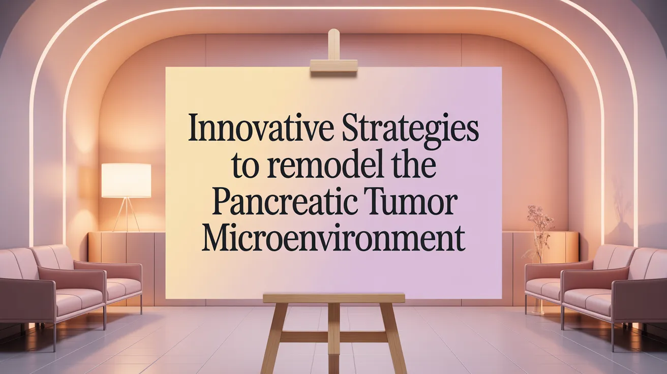 Innovative Strategies to Remodel the Pancreatic Tumor Microenvironment
