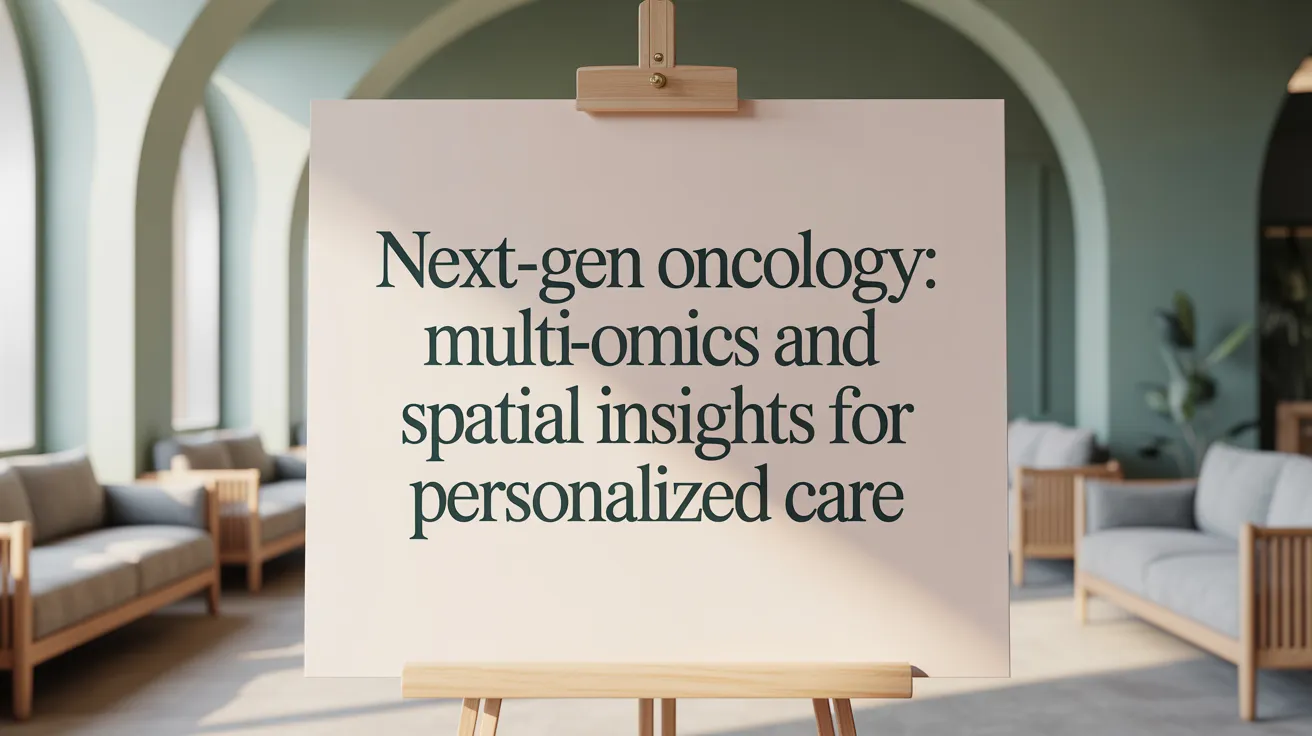 Next-Gen Oncology: Multi-Omics and Spatial Insights for Personalized Care