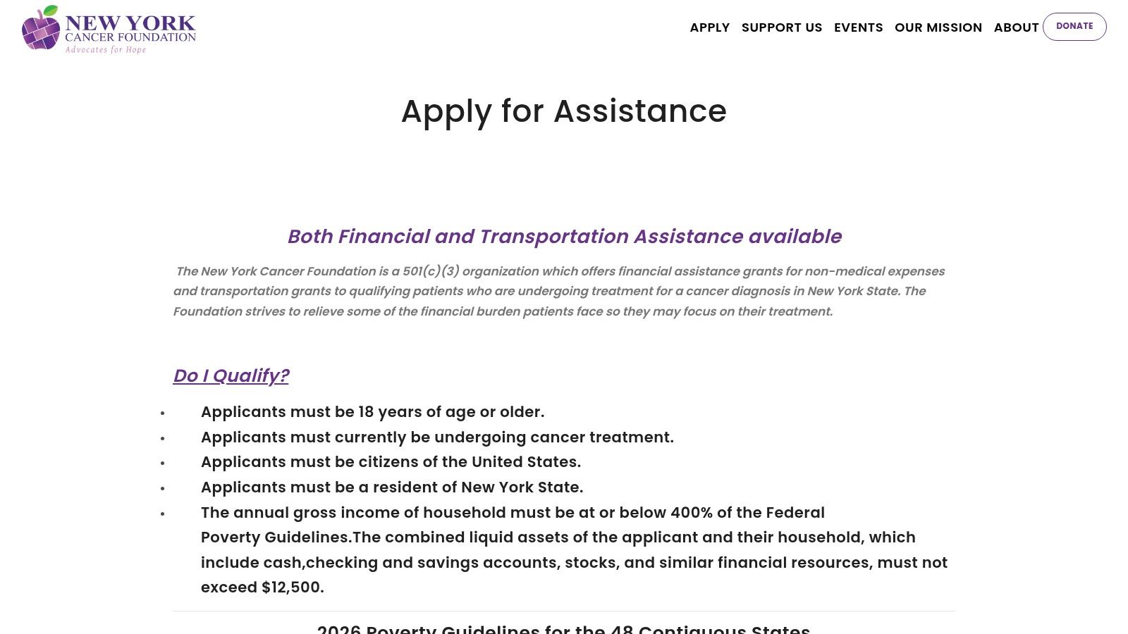 New York Cancer Foundation (NYCF)