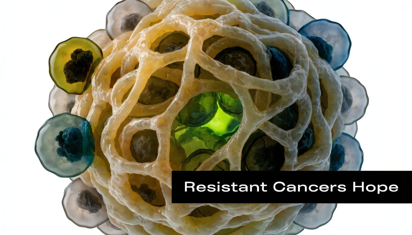 A microscopic view of a complex biological structure with a glowing center, representing cellular processes in medicine.