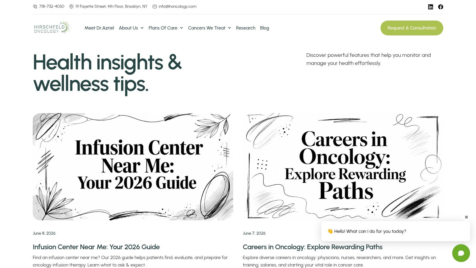 Screenshot from https://honcology.com/blog