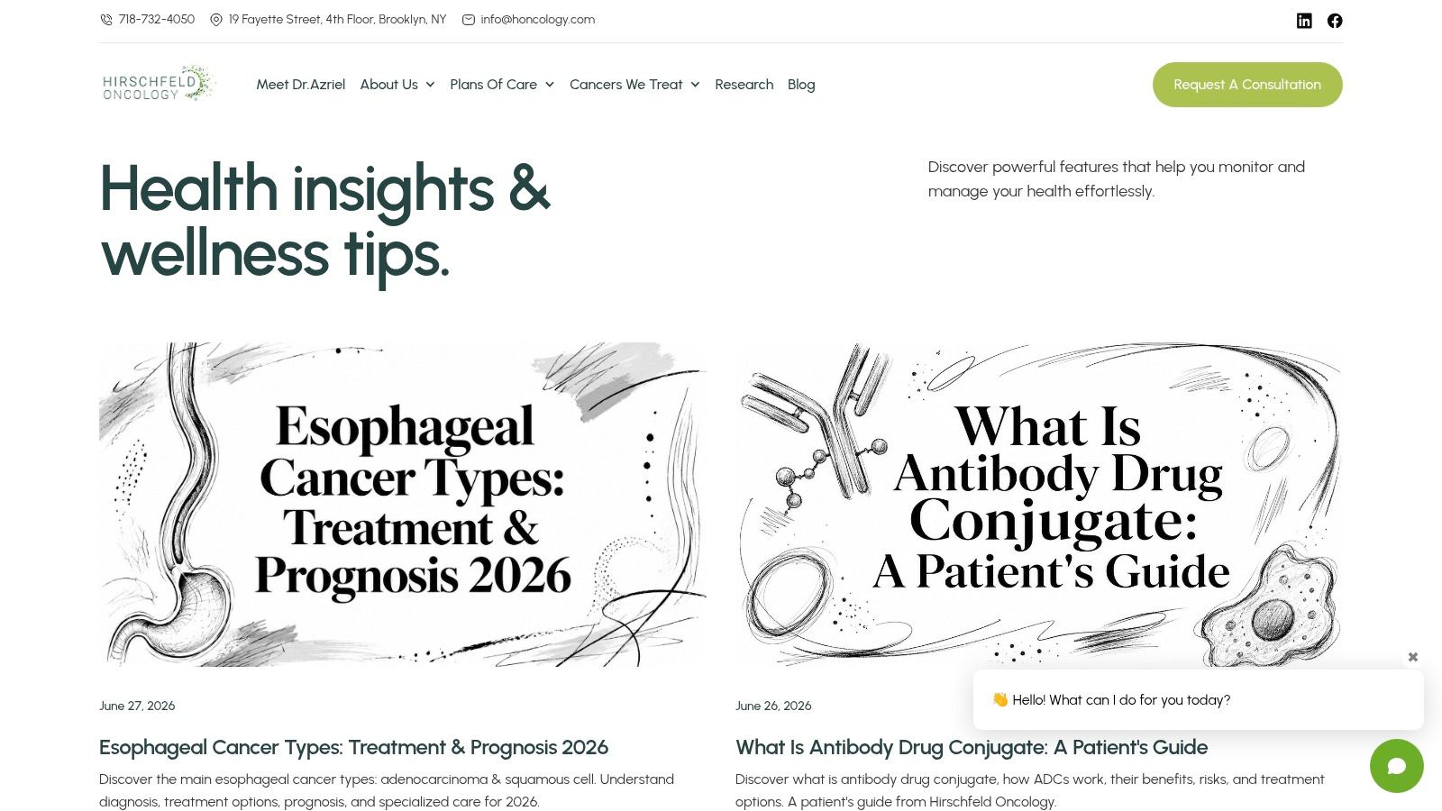 Screenshot from https://honcology.com/blog