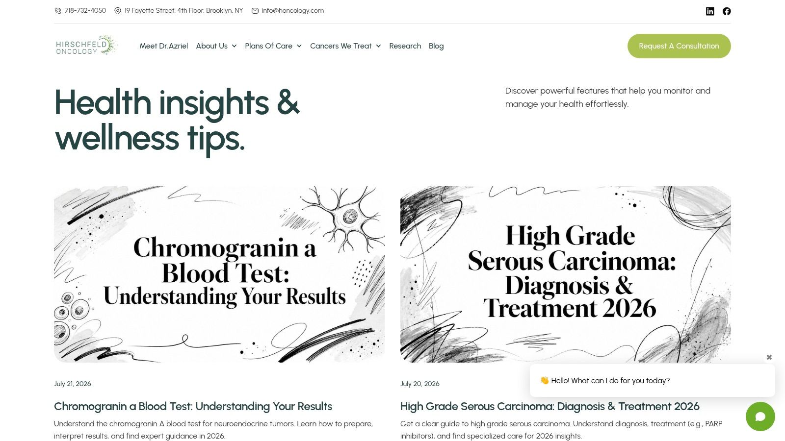 Screenshot from https://honcology.com/blog