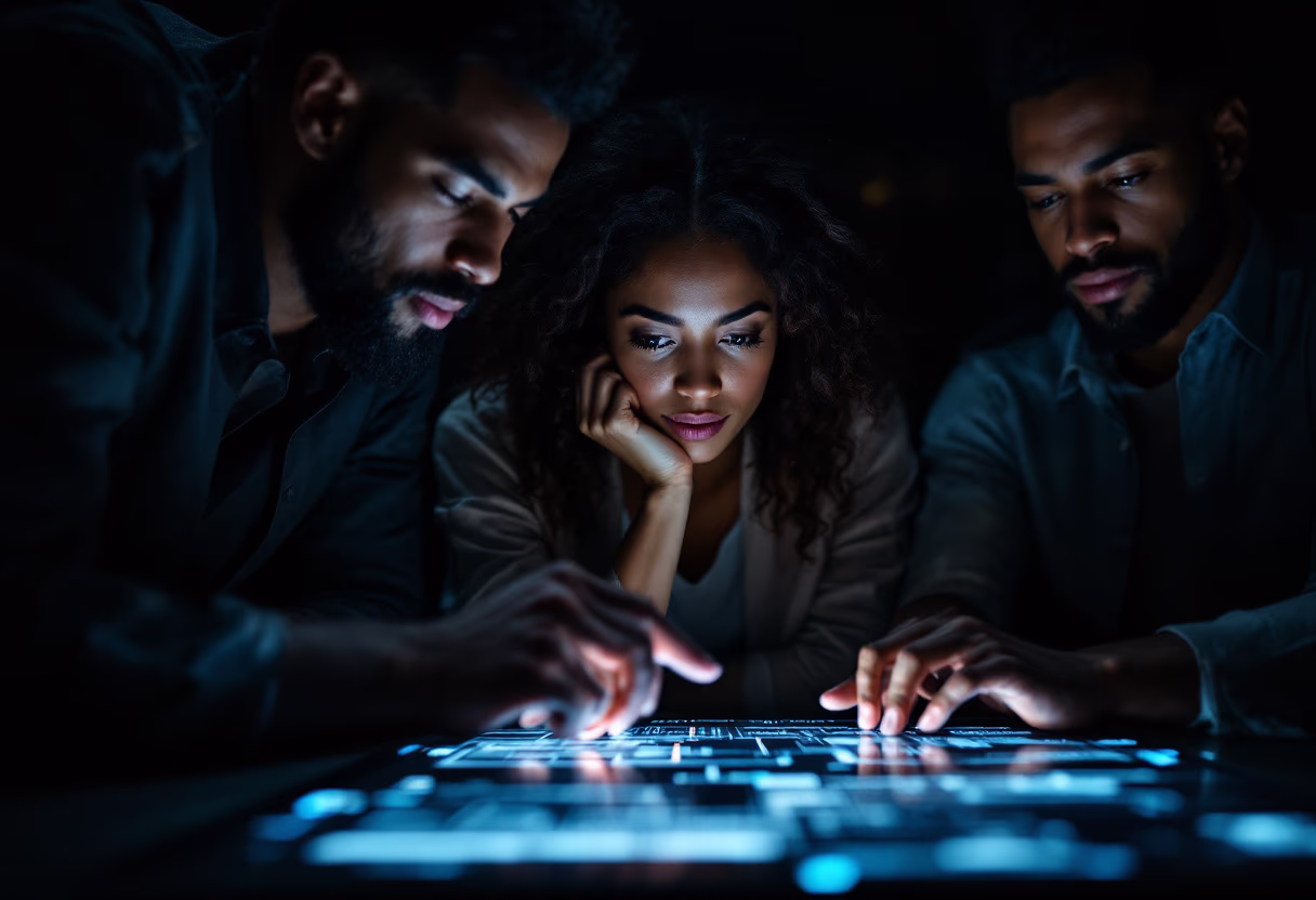 image of an office collaboration scene (for a mobility and transportation)