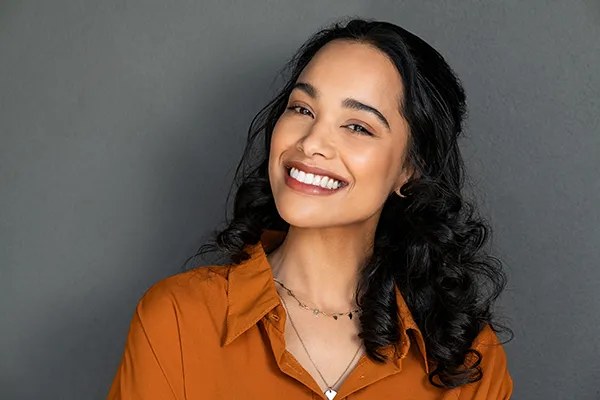 woman smiling