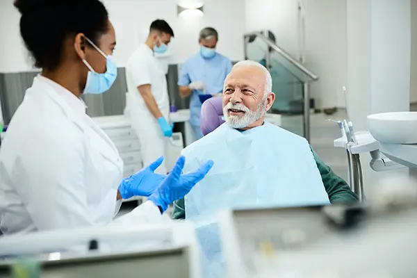 dentist and patient