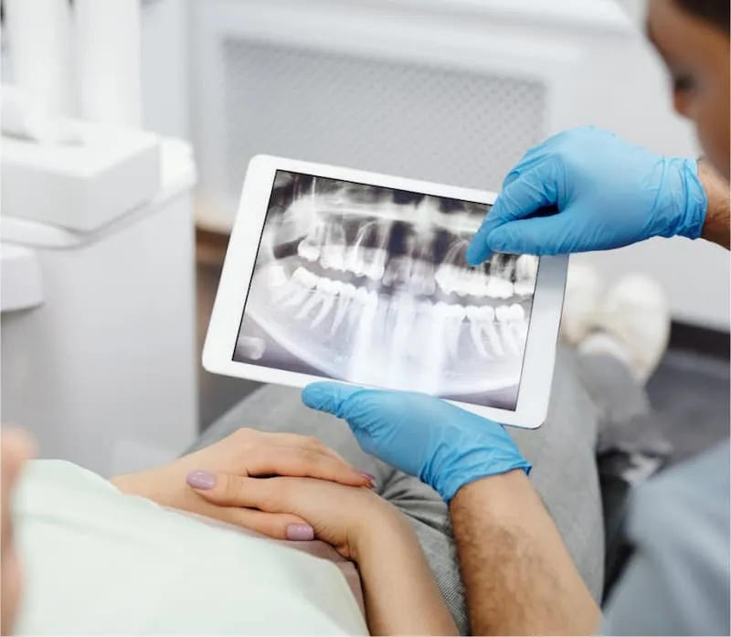 doctor holding an x ray