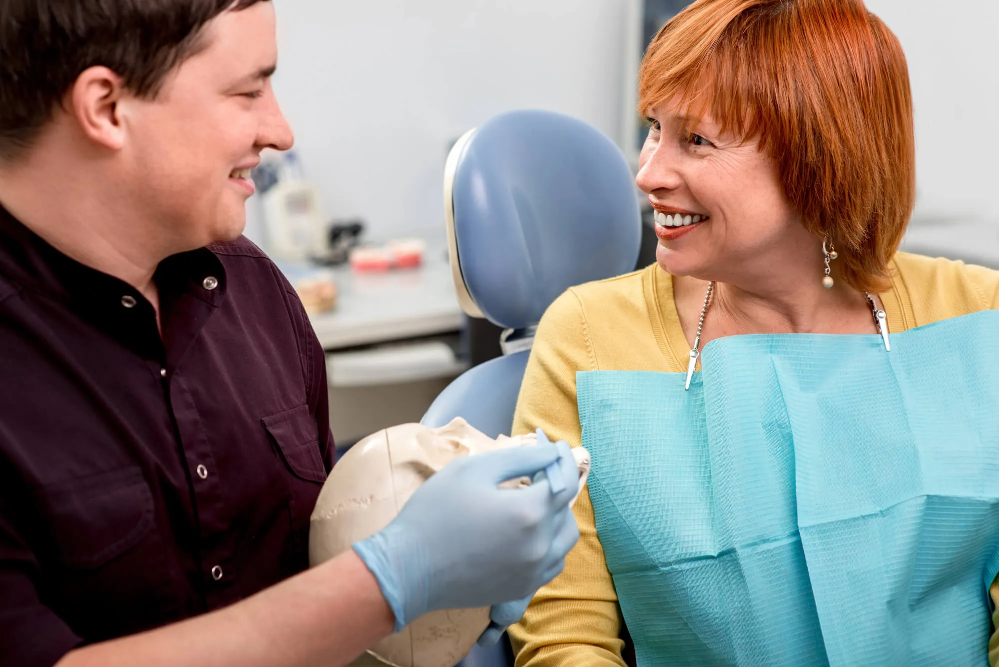 patient about to get implant dentures norfolk va