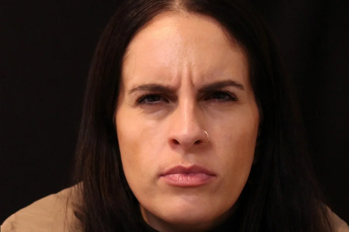 Middle-aged woman before Botox