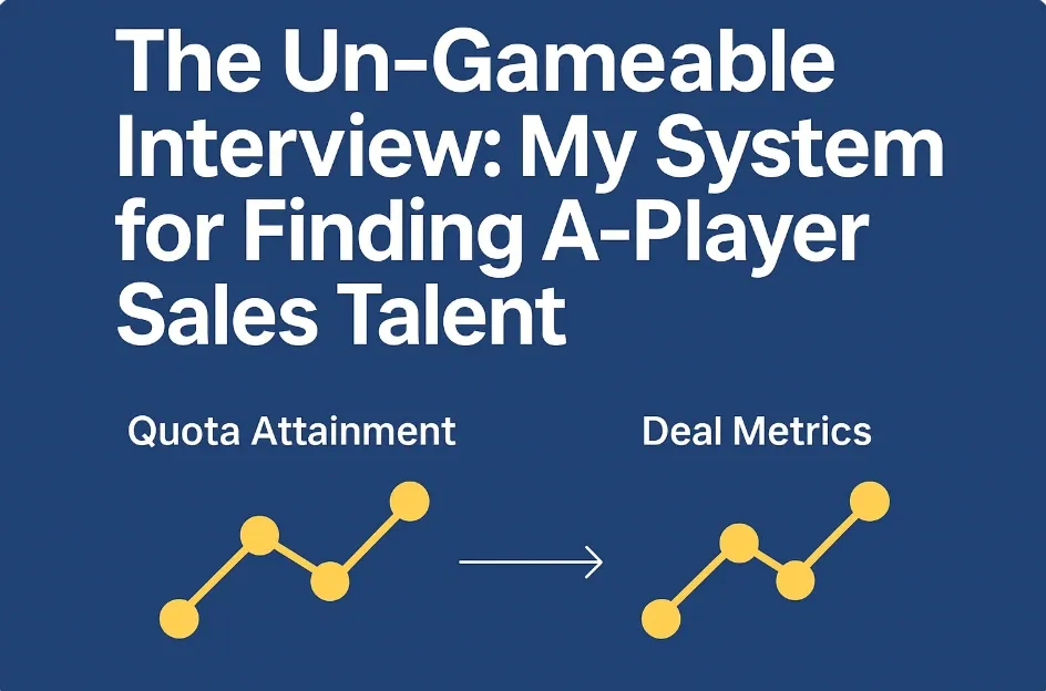 The Un-Gameable Interview: My System for Finding Sales A-Players