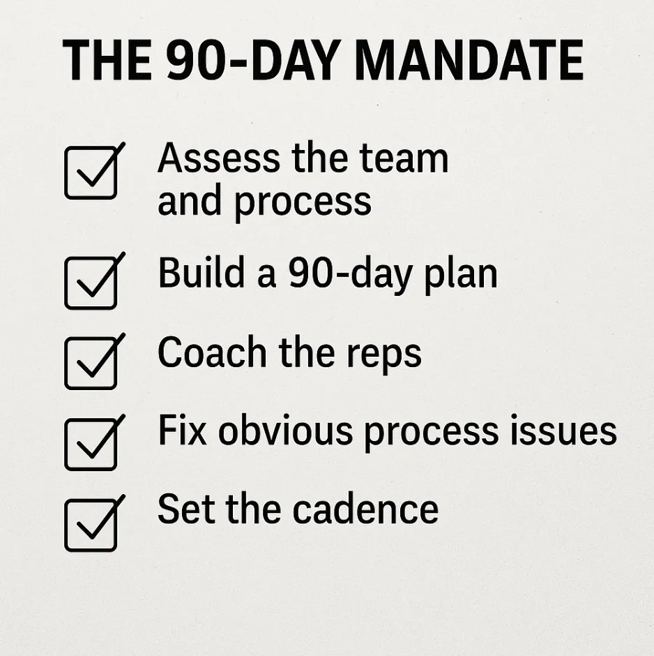 Sales Director: Own the First 90 Days