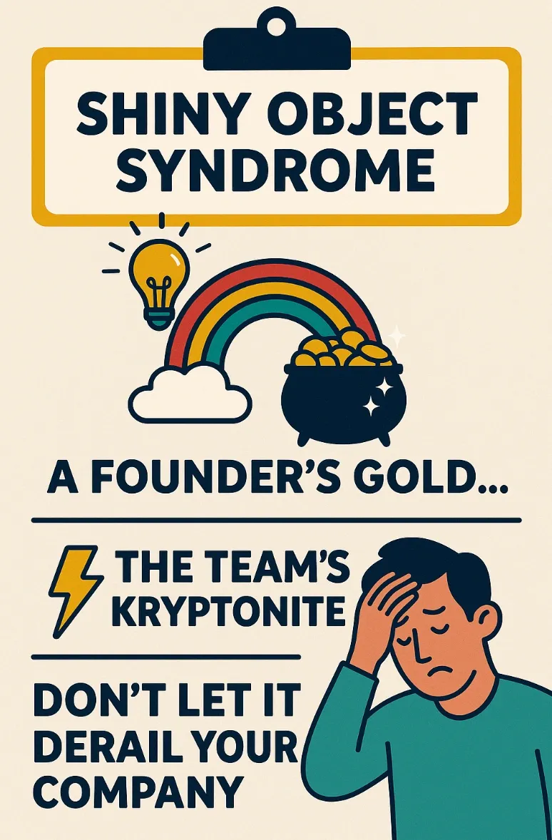 Shiny Object Syndrome: A Founder’s Gold Rush, a Team’s Kryptonite