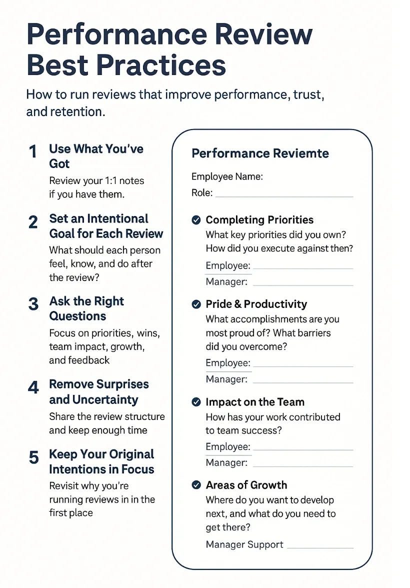Build Trust & Results: 5 Performance Review Best Practices