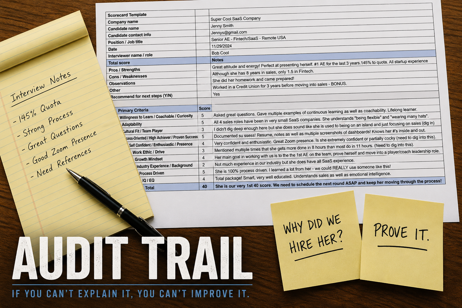 Why Most Hiring Processes Fail: They Leave No Audit Trail