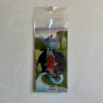 Keychain merchandise in packaging of Kokanee Salmon
