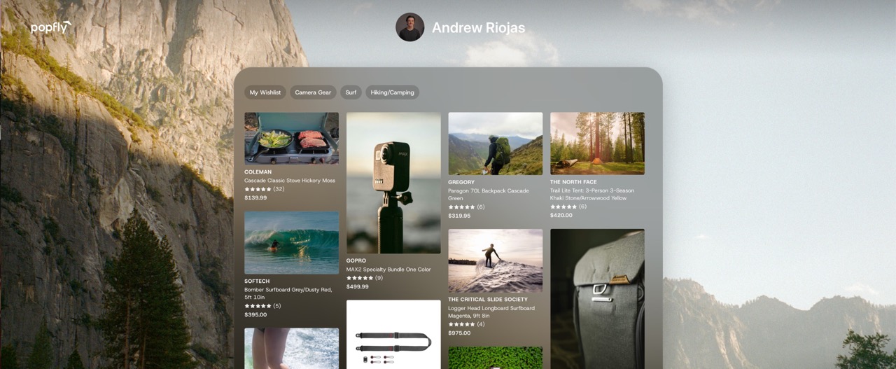 Angler sports Bass Pro Shop in creator campaign on Popfly outdoor UGC platform.