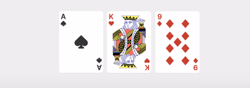 Hand of cards